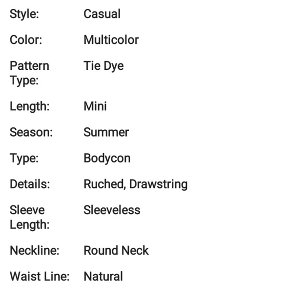 Tie Dye  Dress - Picture 6 of 6